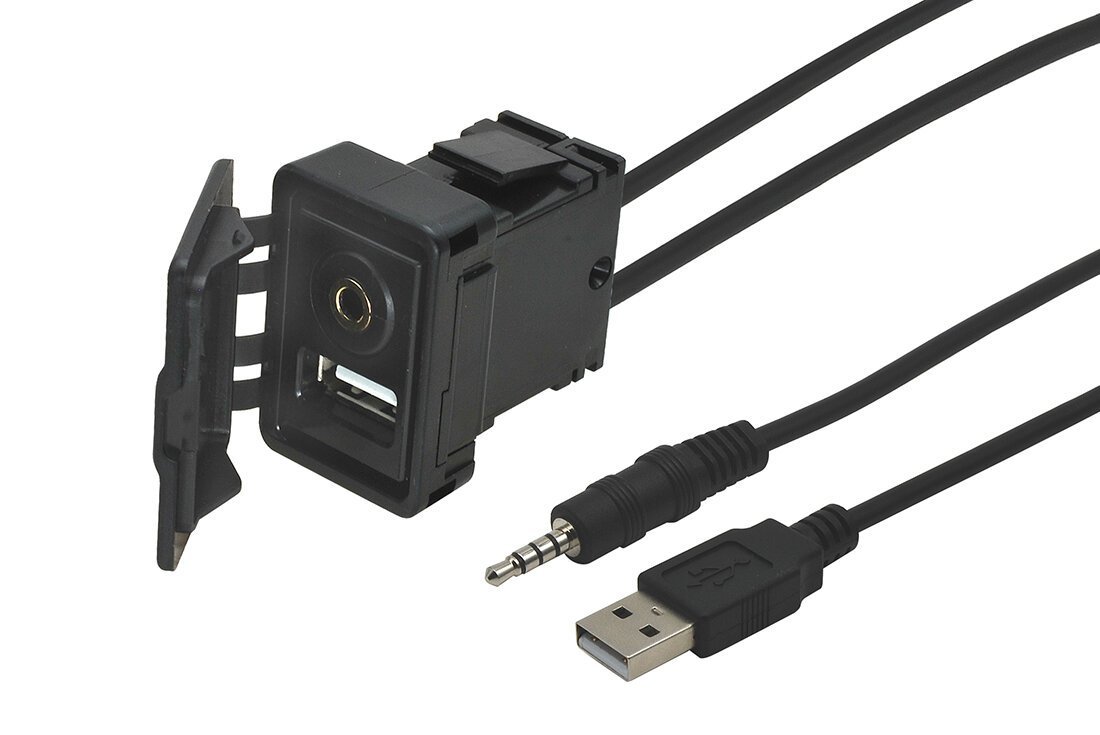 USB + JACK zasuvka s kabelem