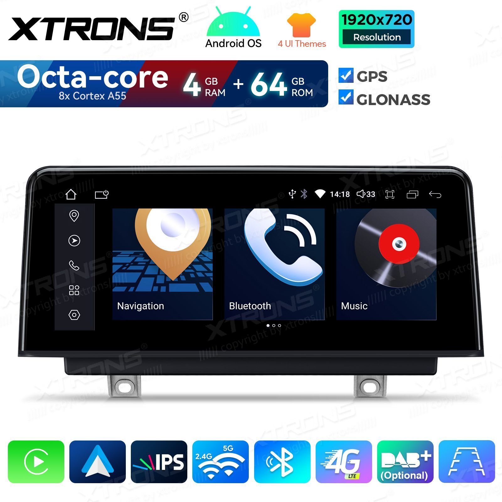 Xtrons QDB10NBLEL