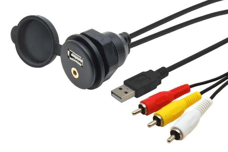 USB / JACK 4pol. zasuvka s kabelem