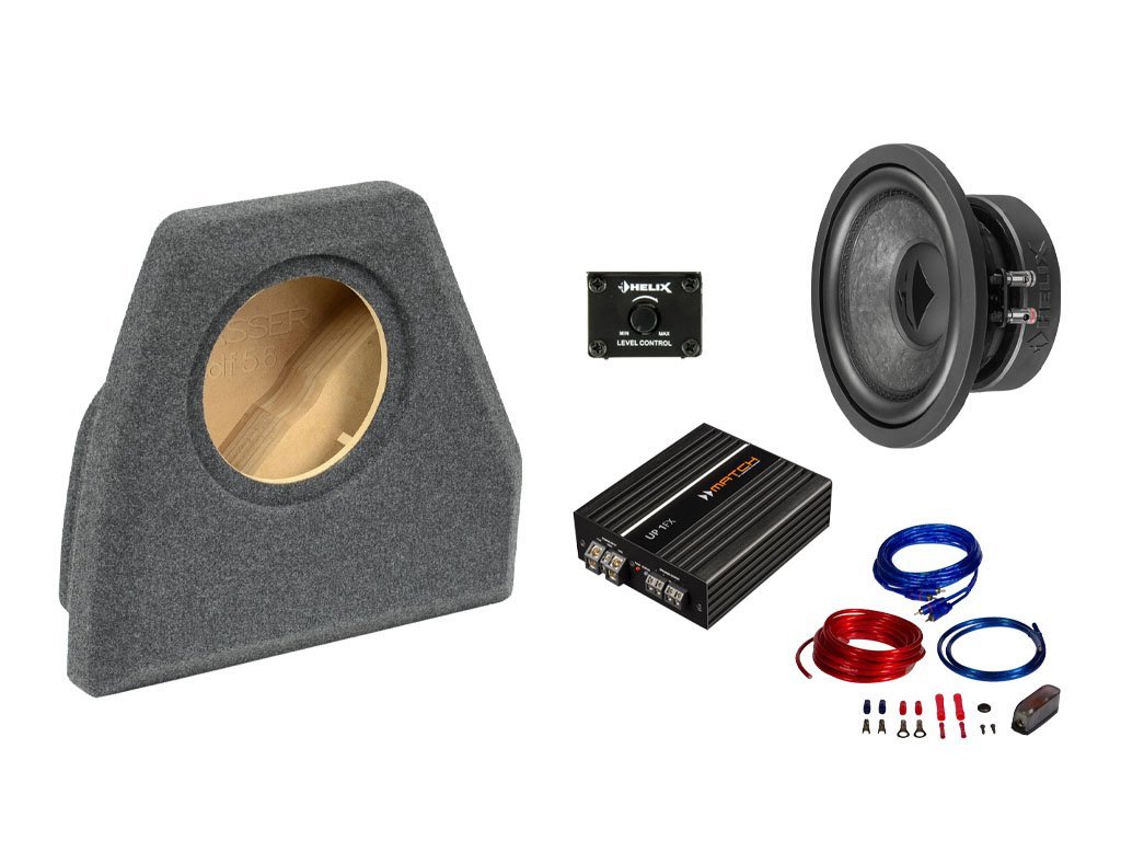 SET - subwoofer na míru Volkswagen Golf V (2003-2009) hatchback- Helix10